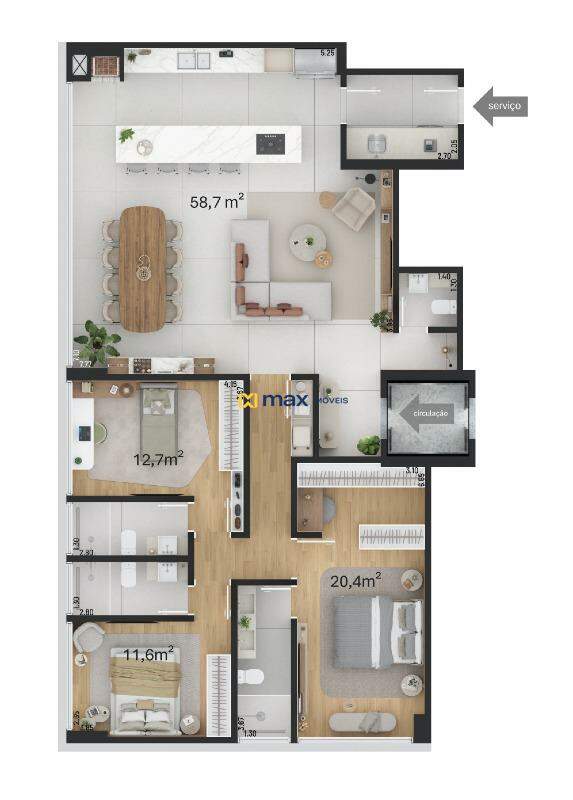Torre leste - tipo 3
