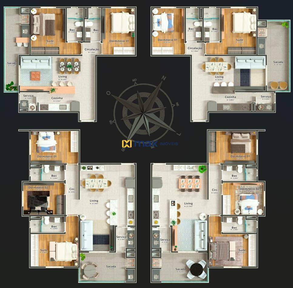 Planta apartamentos