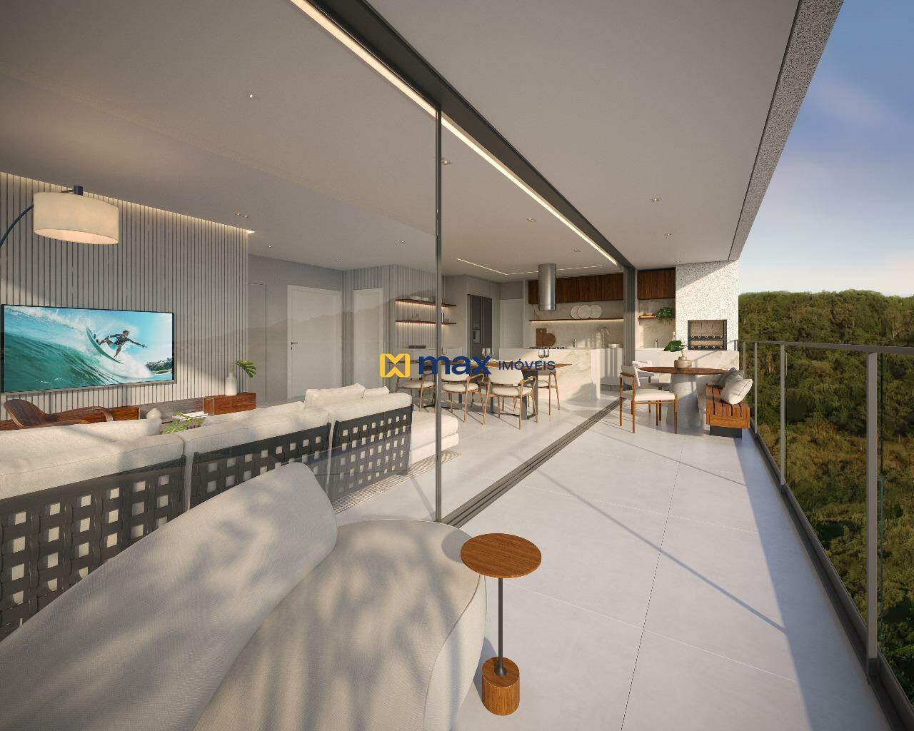 Apartamento à venda no Praia Brava: Sacada apartamento tipo 1