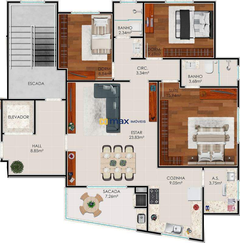 Apartamento à venda no Gravatá: 