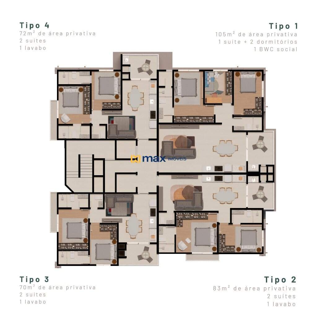 Apartamento à venda no Centro: 