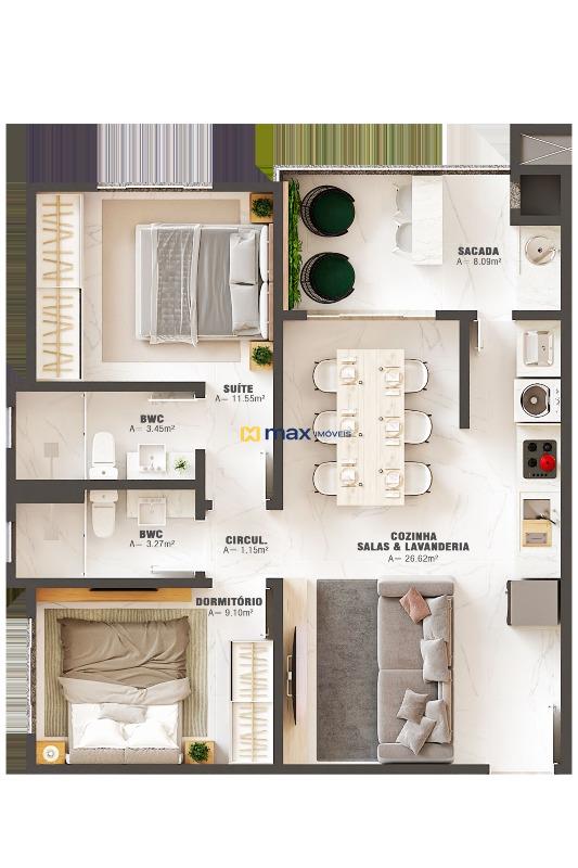 Apartamento à venda no Gravatá: 