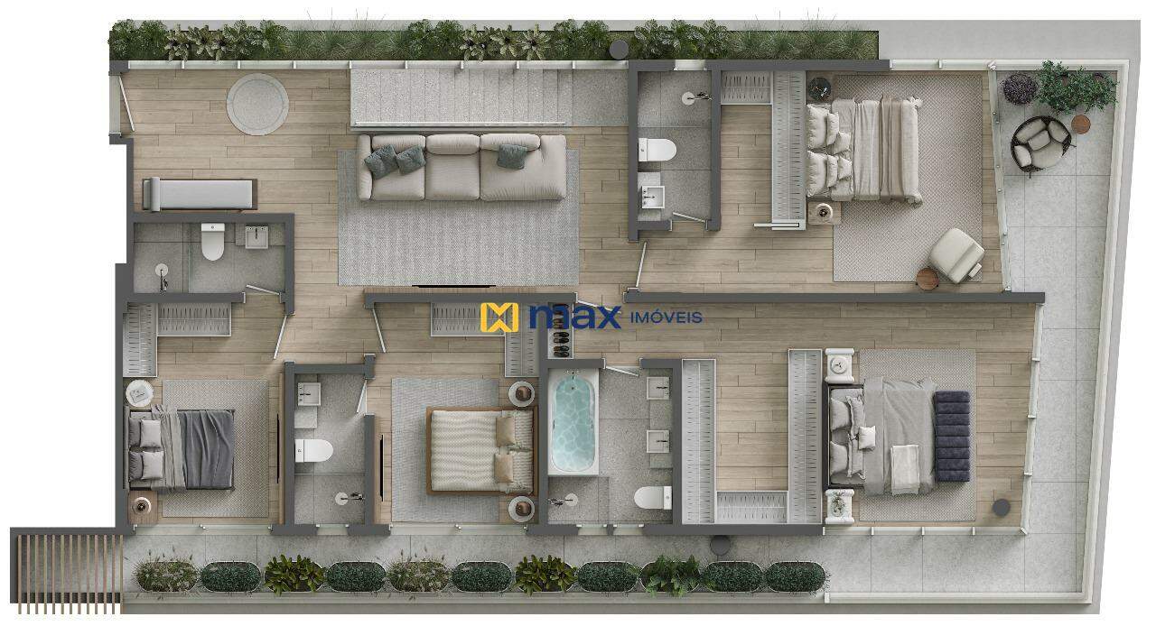 Apartamento à venda no Praia Brava: Planta triplex 06
