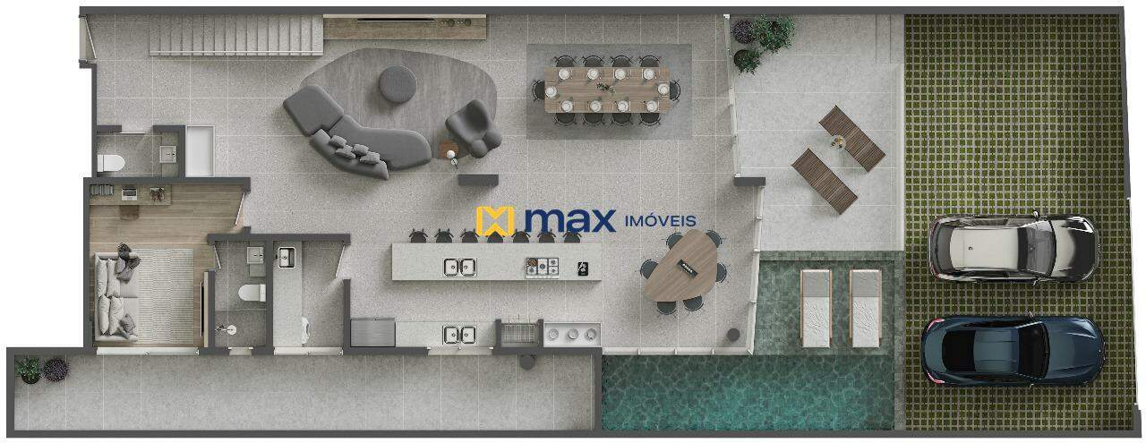 Apartamento à venda no Praia Brava: Planta duplex garden 01