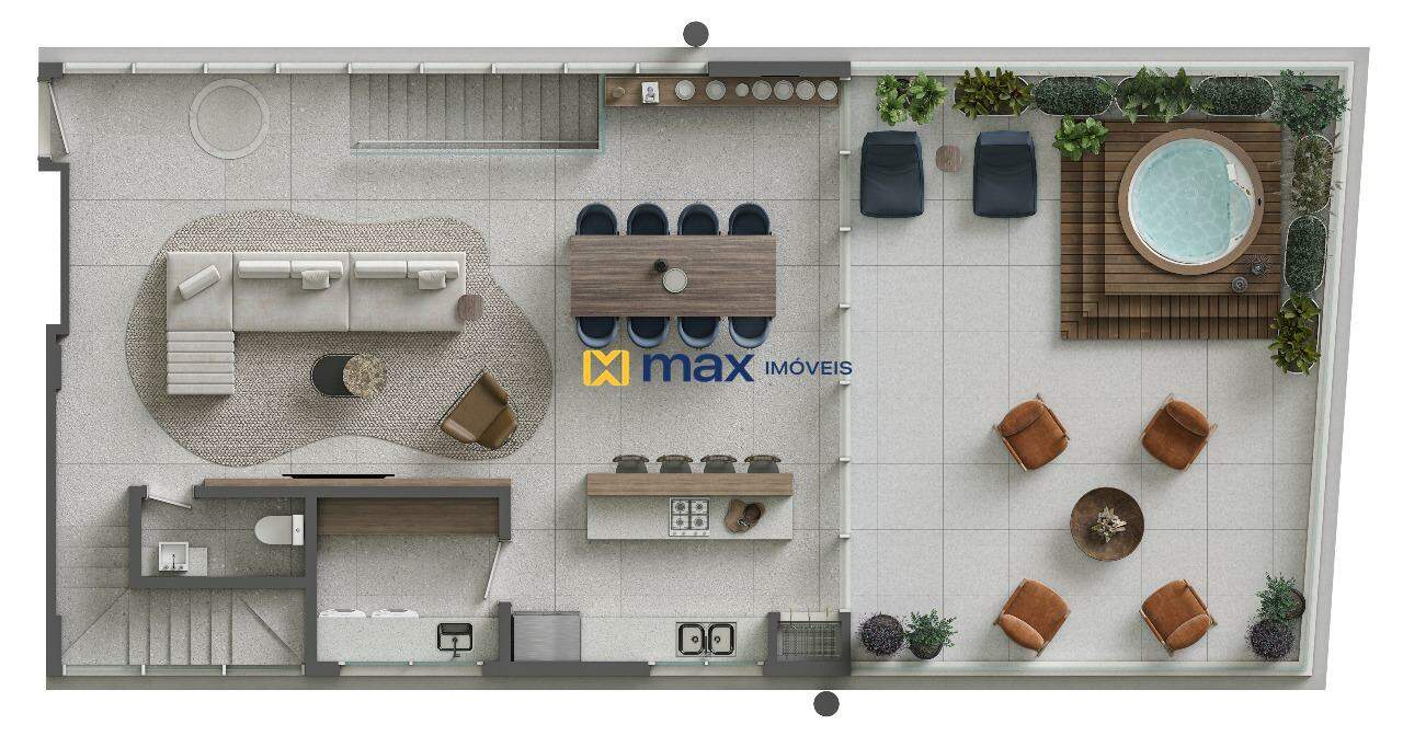 Apartamento à venda no Praia Brava: Planta triplex 06