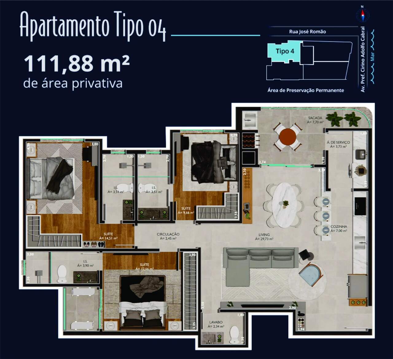 Apartamento à venda no Gravatá: 