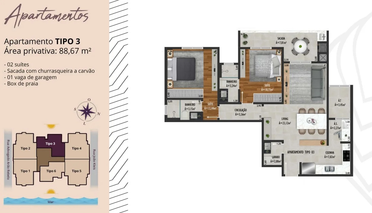 Apartamento à venda no Centro: 