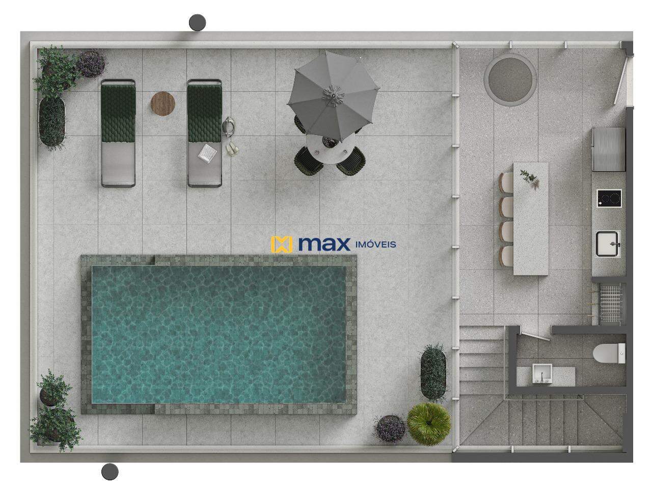 Cobertura à venda no Praia Brava: Planta triplex 05