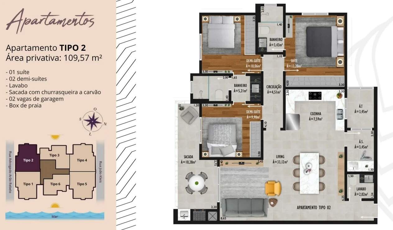 Apartamento à venda no Centro: 