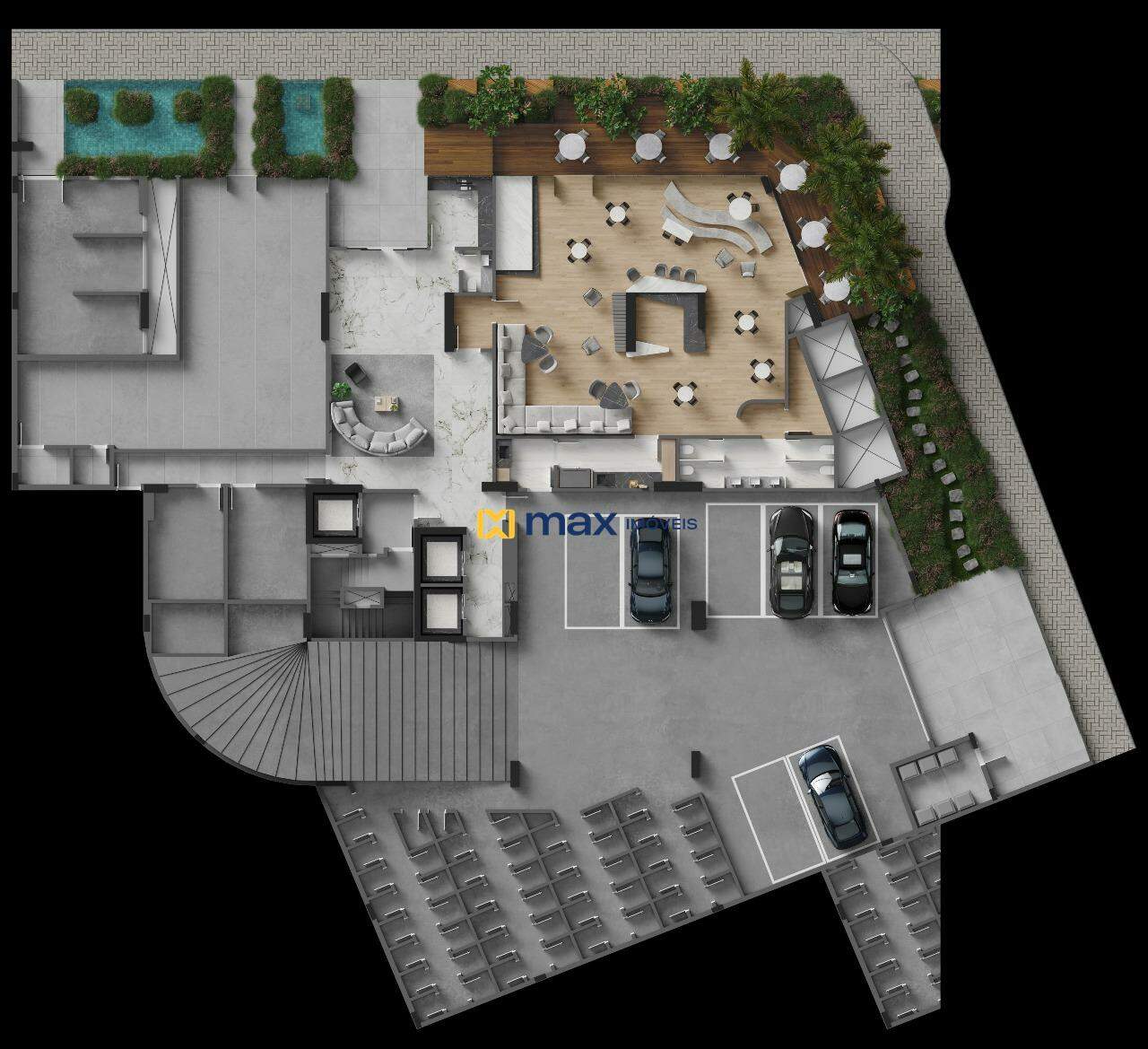 Apartamento à venda no Fazenda: Planta lazer 