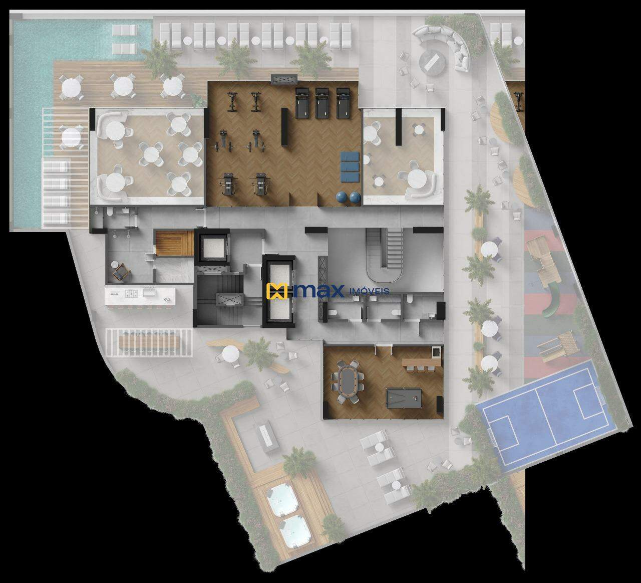 Apartamento à venda no Fazenda: Planta lazer