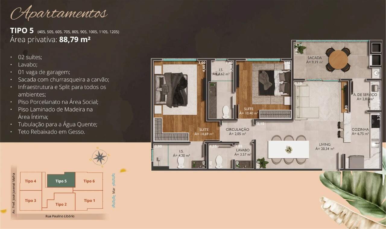 Apartamento à venda no Gravatá: 