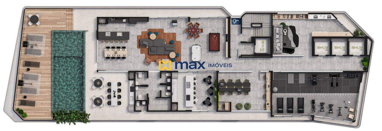 Apartamento à venda no Centro: Planta