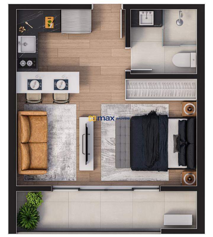 Apartamento à venda no Centro: Planta