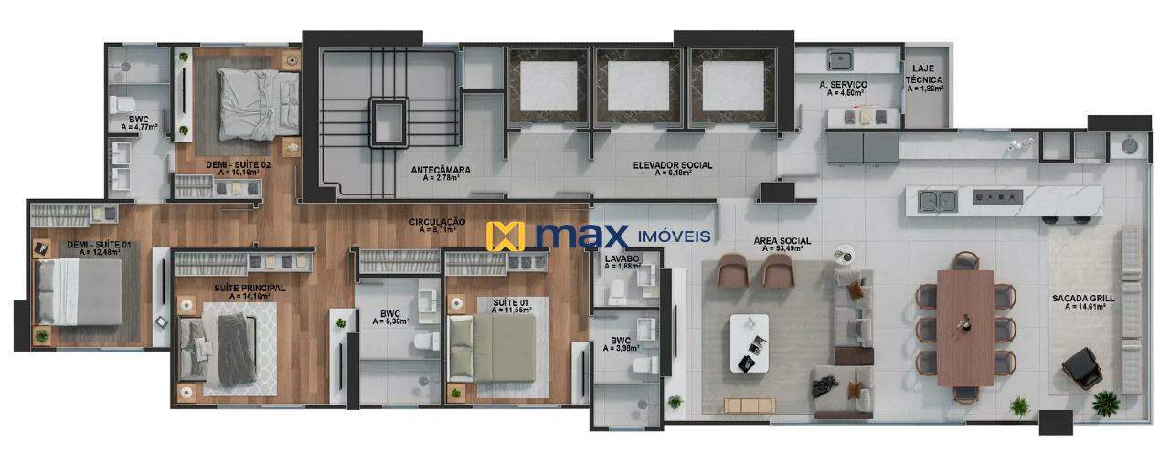 Apartamento à venda no Centro: 