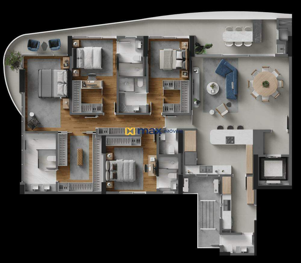 Apartamento à venda no Fazenda: Planta