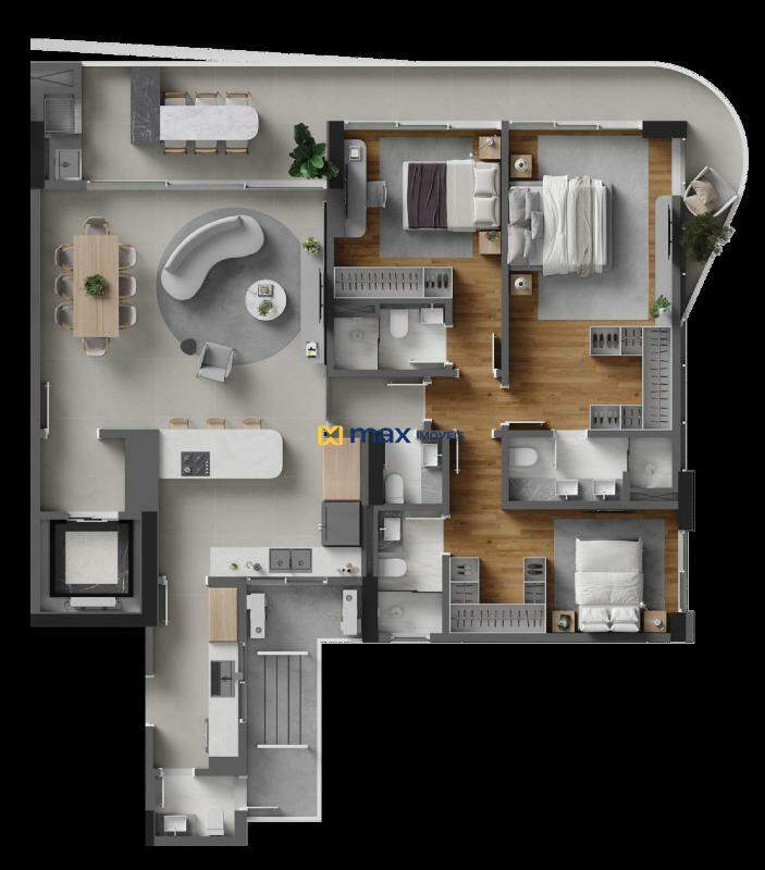 Apartamento à venda no Fazenda: Planta
