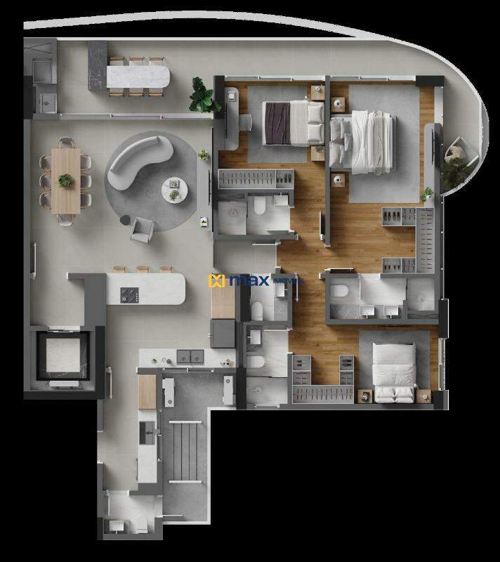 Apartamento à venda no Fazenda: Planta