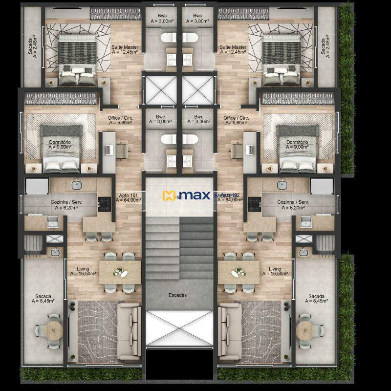 Apartamento à venda no Meia Praia: