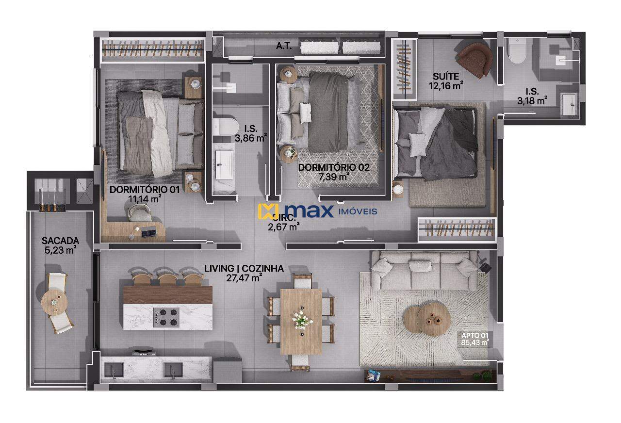 Apartamento à venda no Gravatá: 