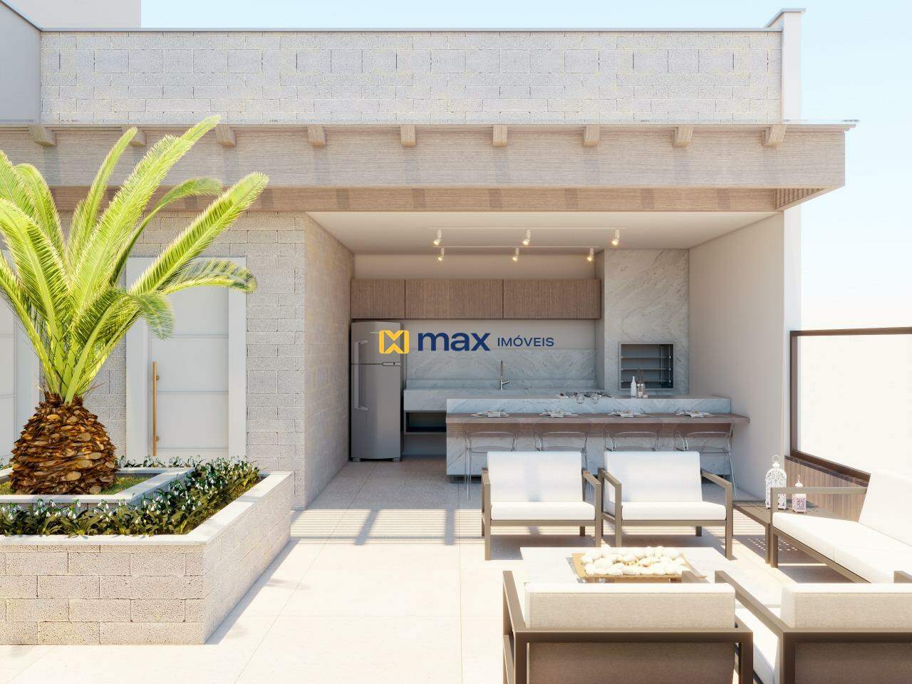 Apartamento à venda no Centro: Terraço