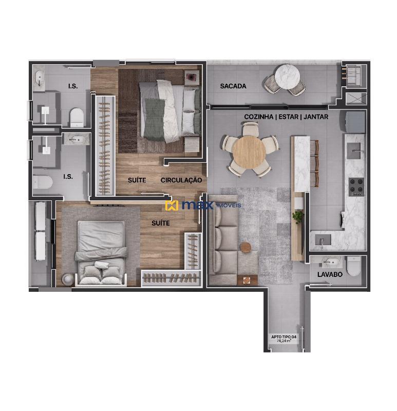 Apartamento à venda no Centro: 