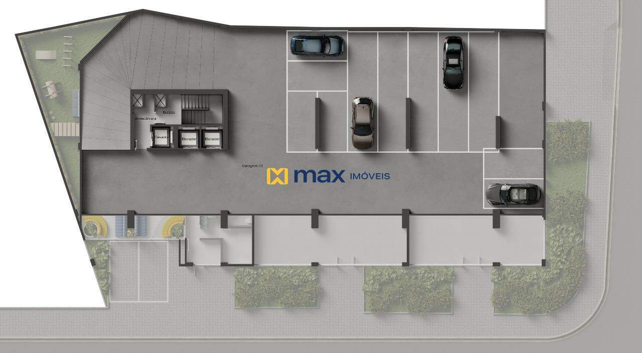Apartamento à venda no Centro: Planta mezanino