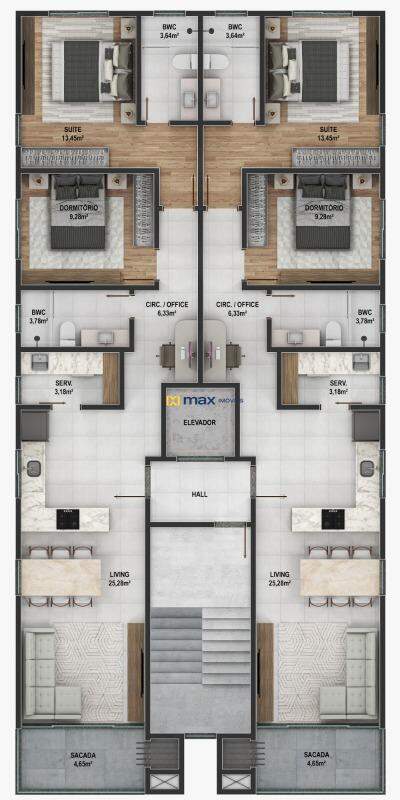 Apartamento à venda no Centro: 