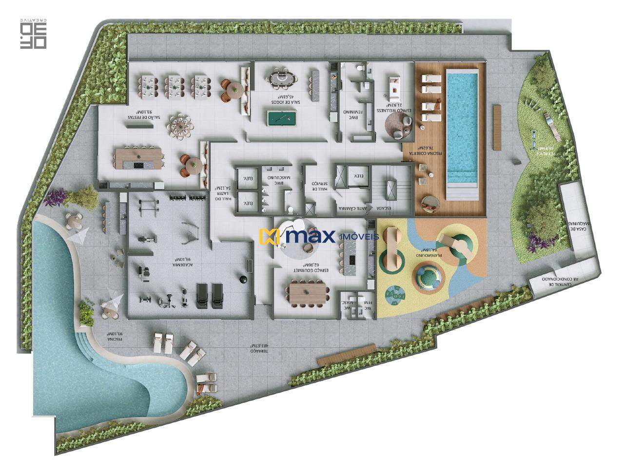 Apartamento à venda no Fazenda: Planta lazer