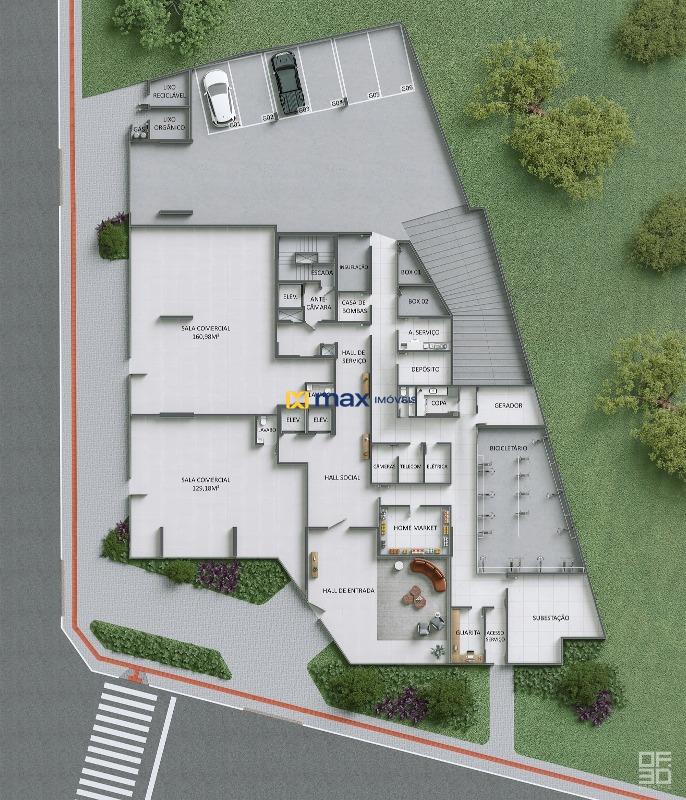 Apartamento à venda no Fazenda: Planta térreo