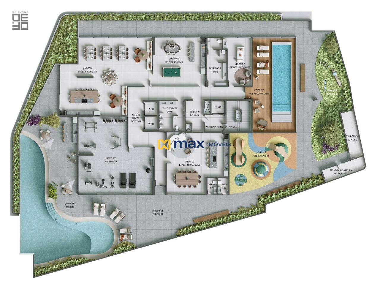 Apartamento à venda no Fazenda: Planta lazer