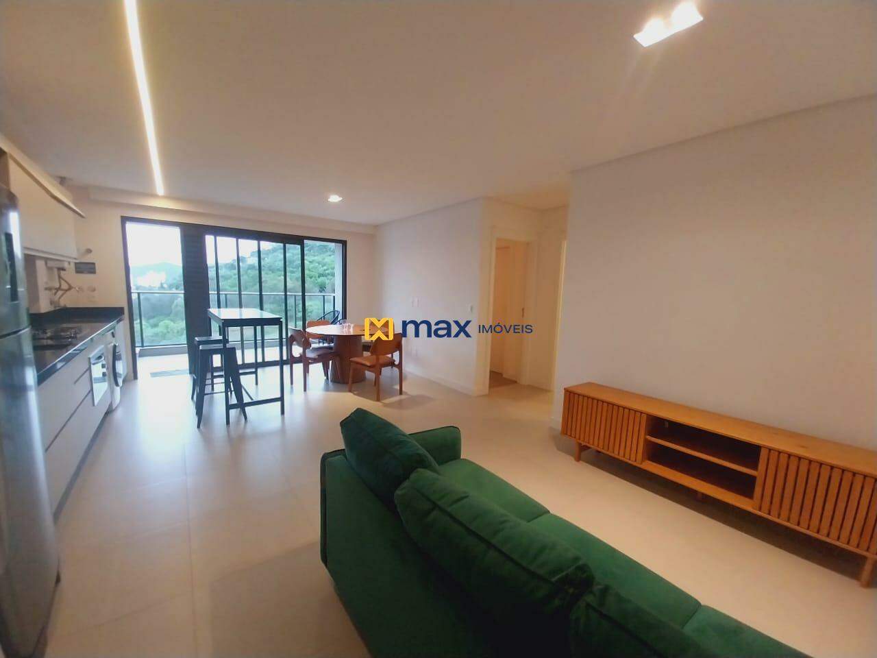 Apartamento para aluguel no Praia Brava: Sala de estar/jantar e cozinha