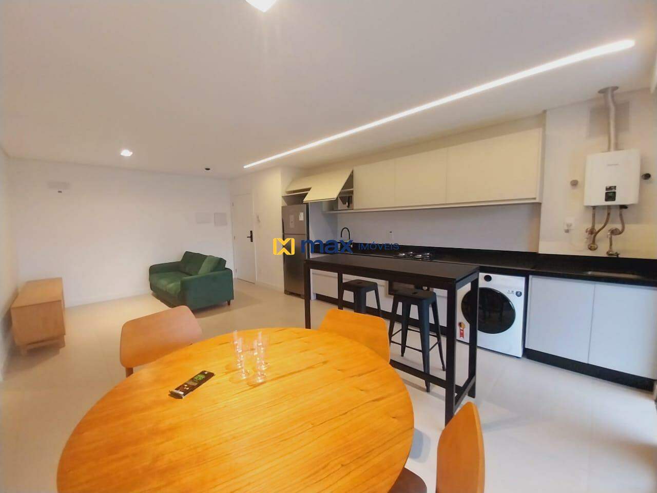 Apartamento para aluguel no Praia Brava: Sala de estar/jantar e cozinha