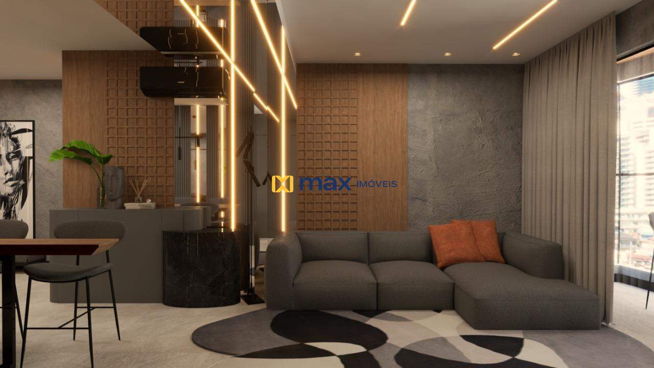 Apartamento à venda no Cabeçudas: Living integrado