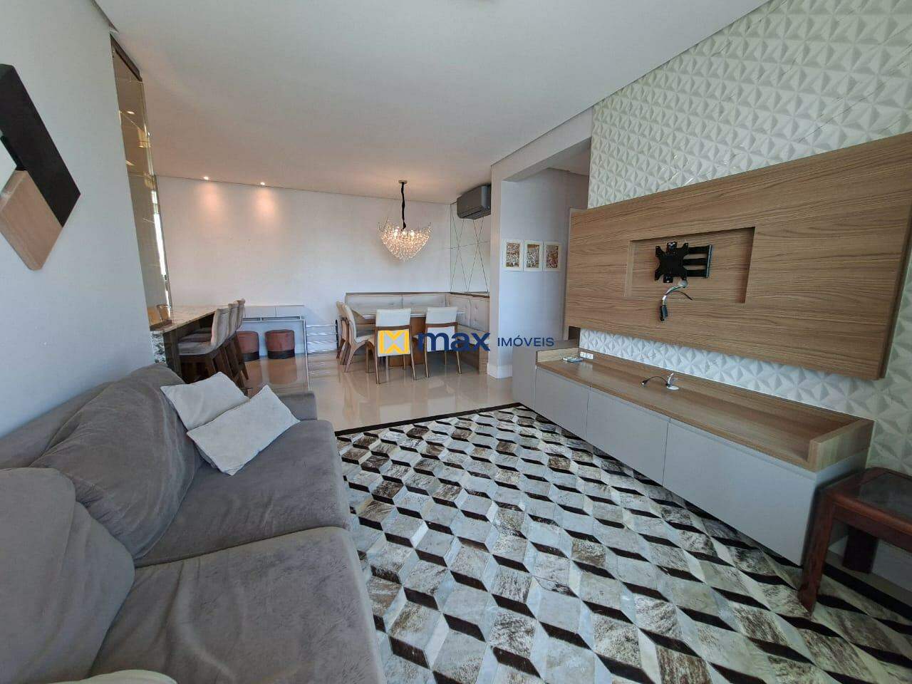 Apartamento para aluguel no Fazenda: Sala de estar/jantar