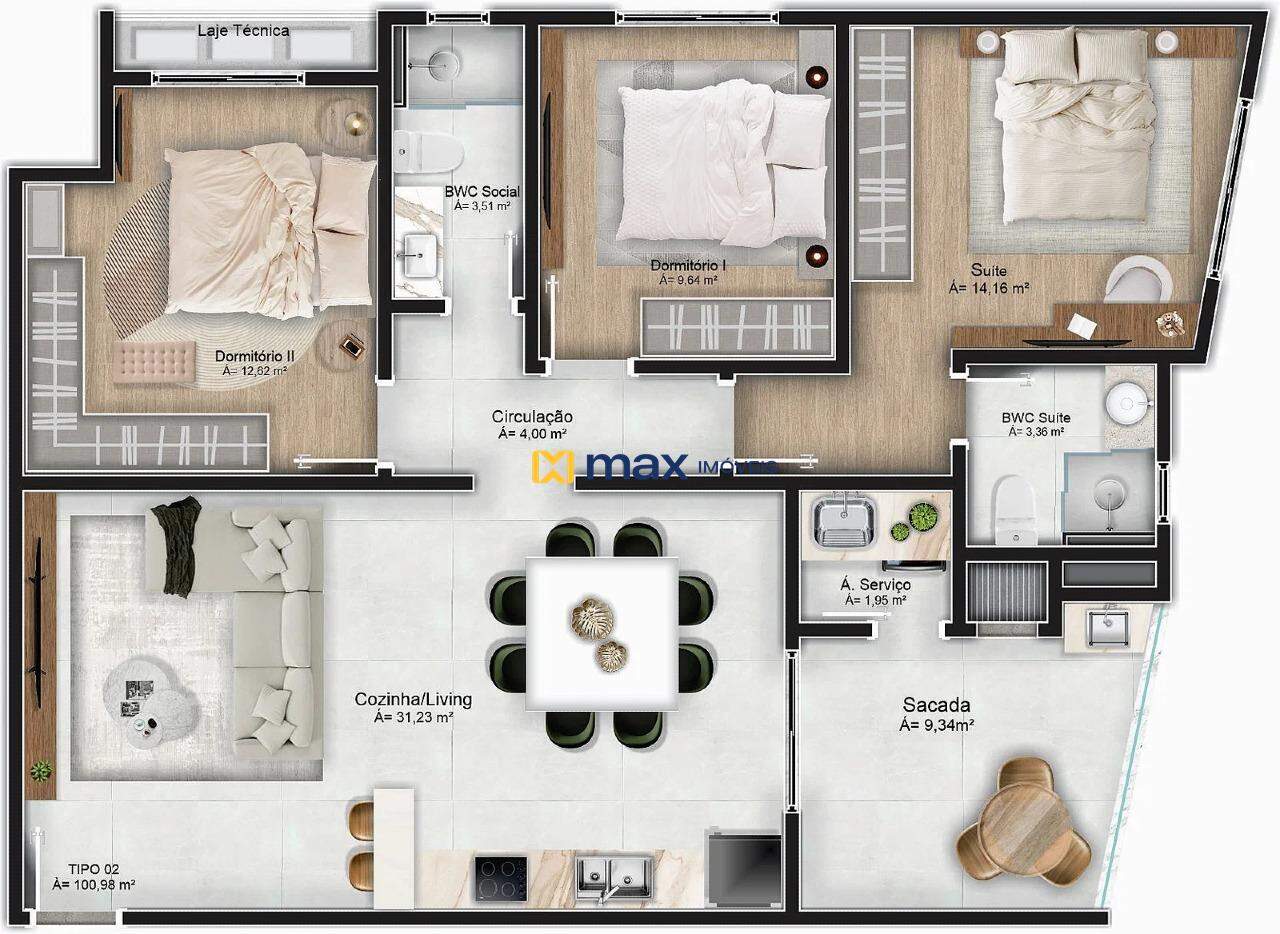 Apartamento à venda no Gravatá: 