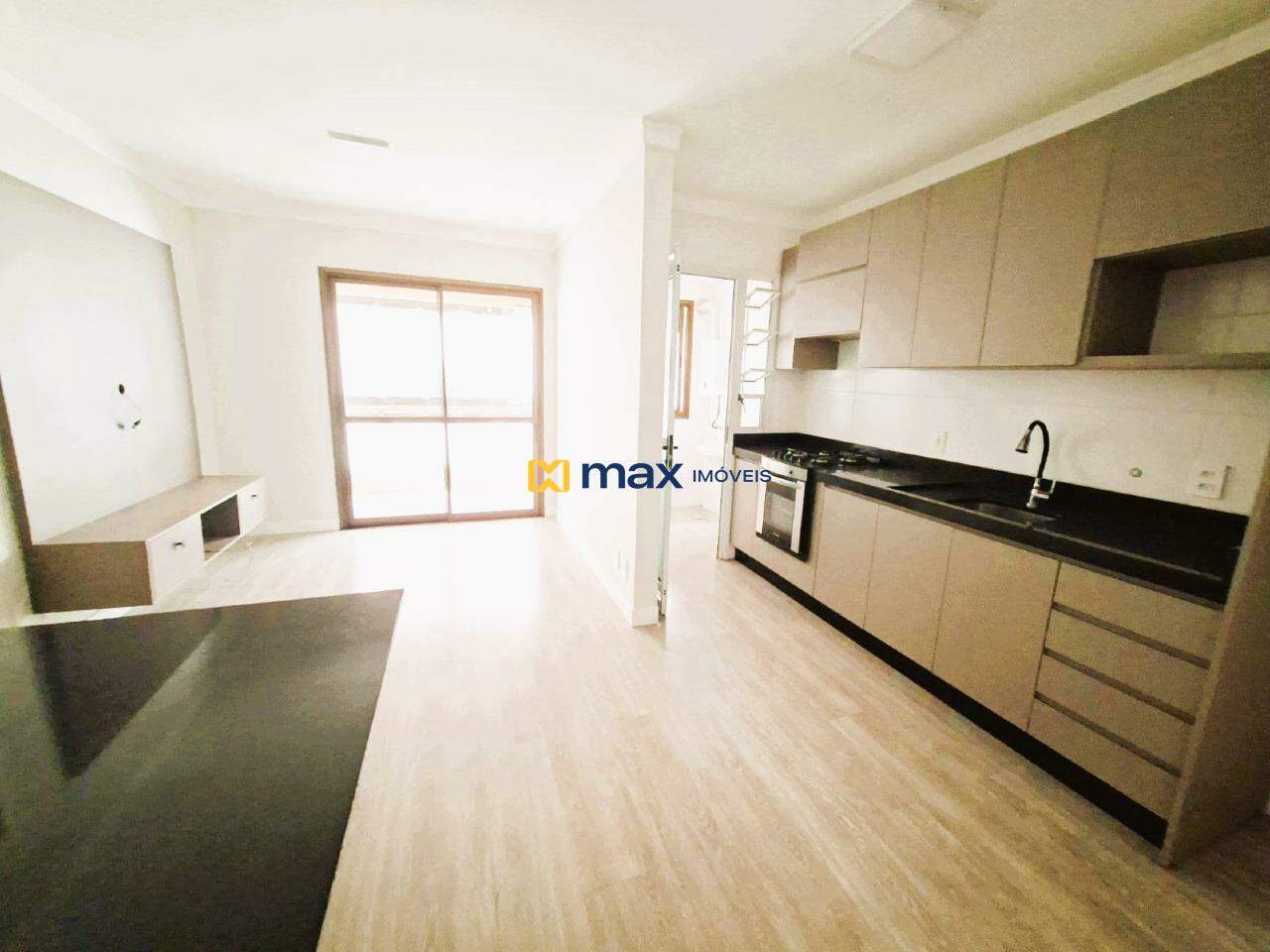 Apartamento para aluguel no Fazenda: Sala de estar/jantar e cozinha