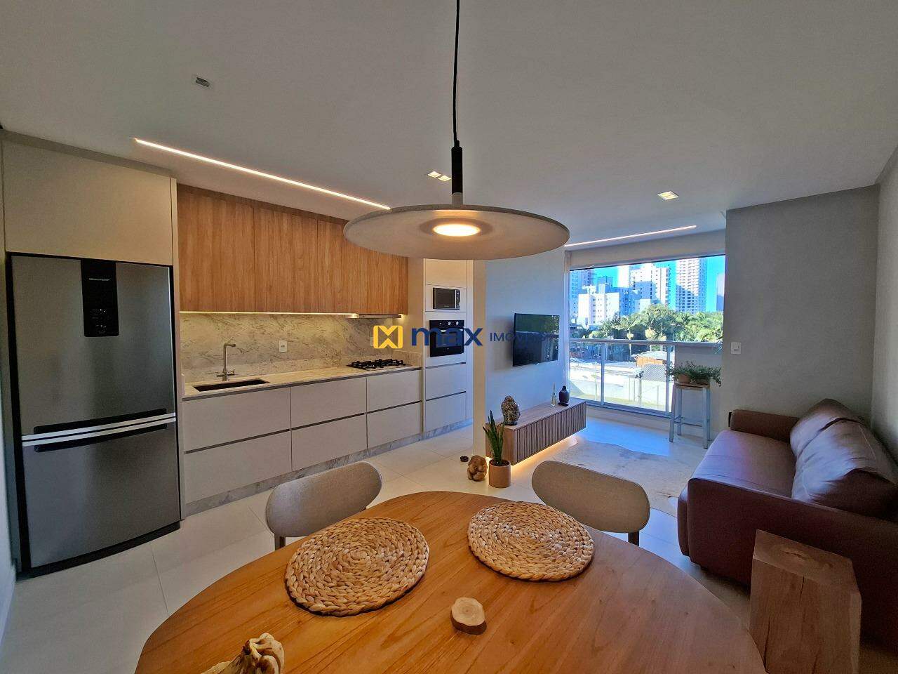 Apartamento à venda no Praia Brava de Itajaí: living integrado