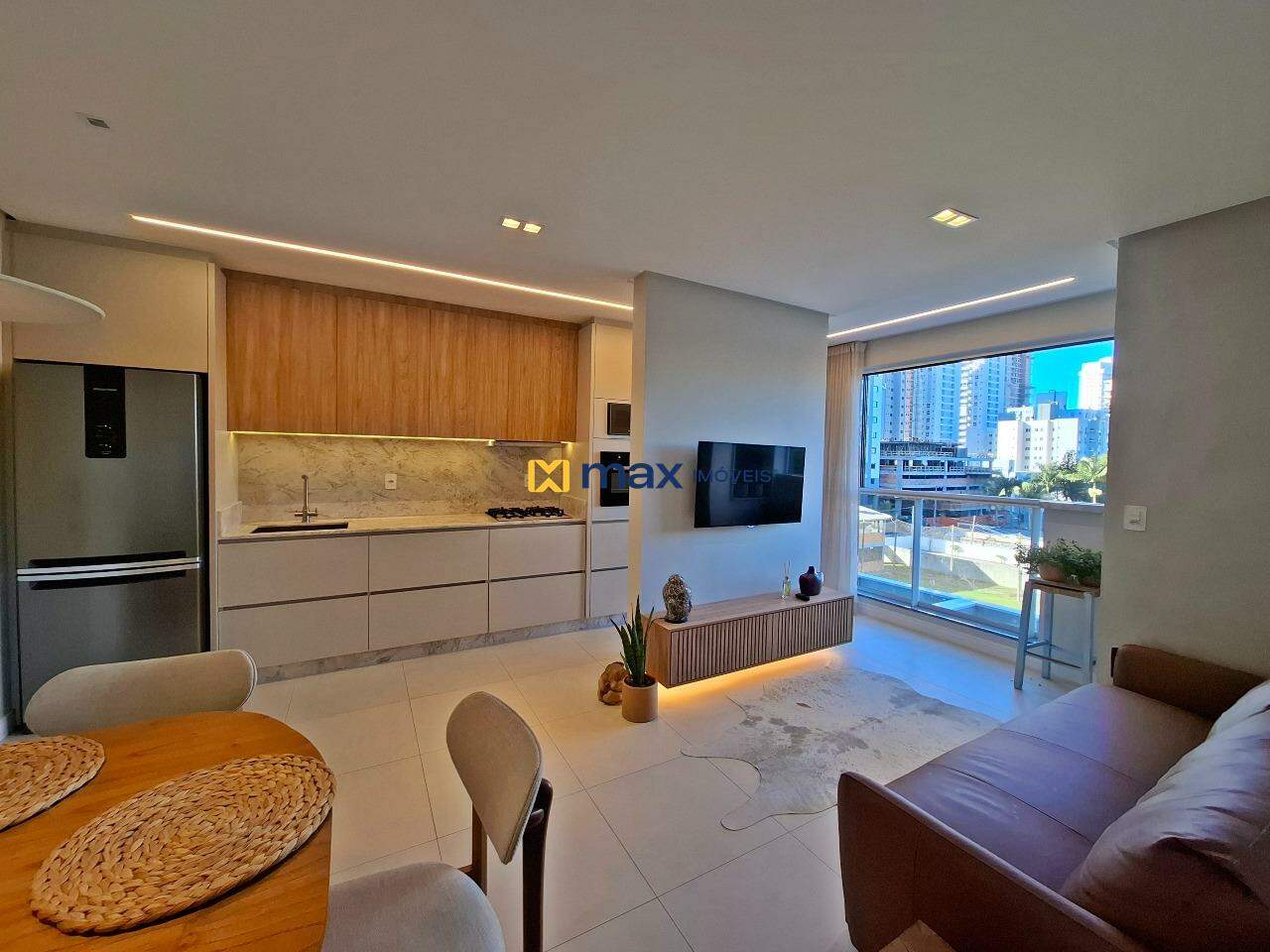 Apartamento à venda no Praia Brava de Itajaí: living integrado