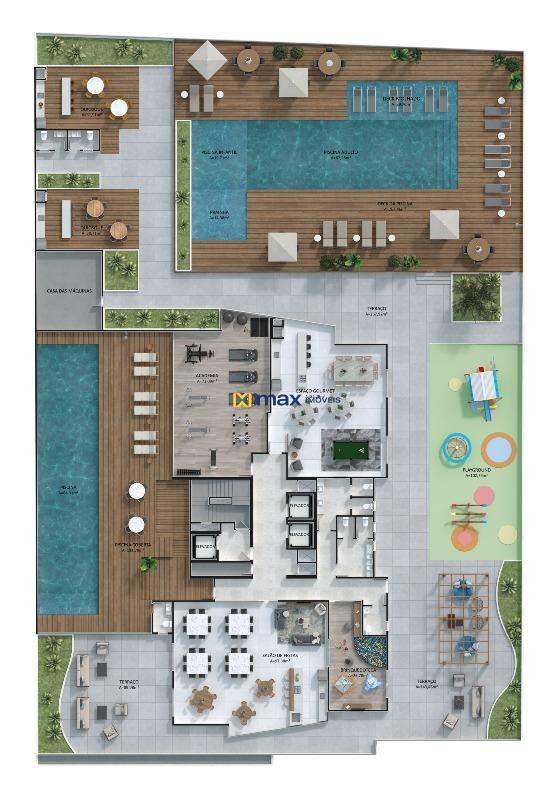 Apartamento à venda no Centro: Planta lazer