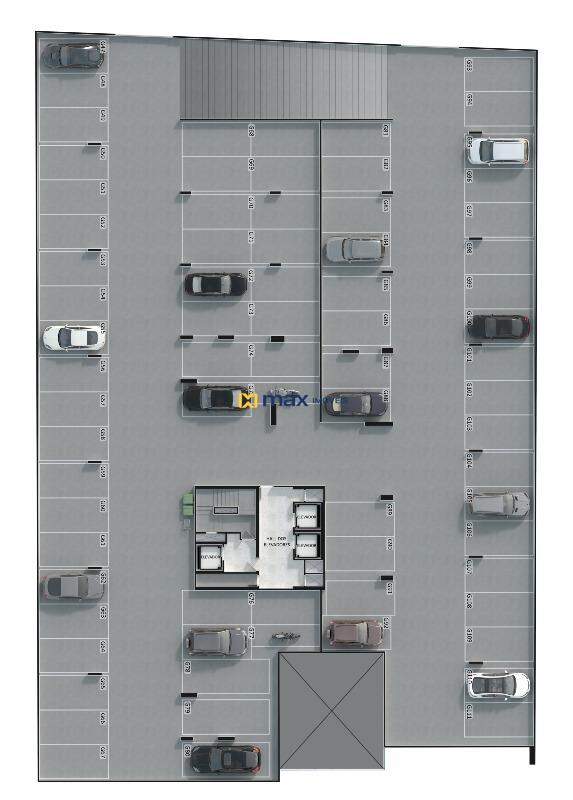 Apartamento à venda no Centro: Planta garagem