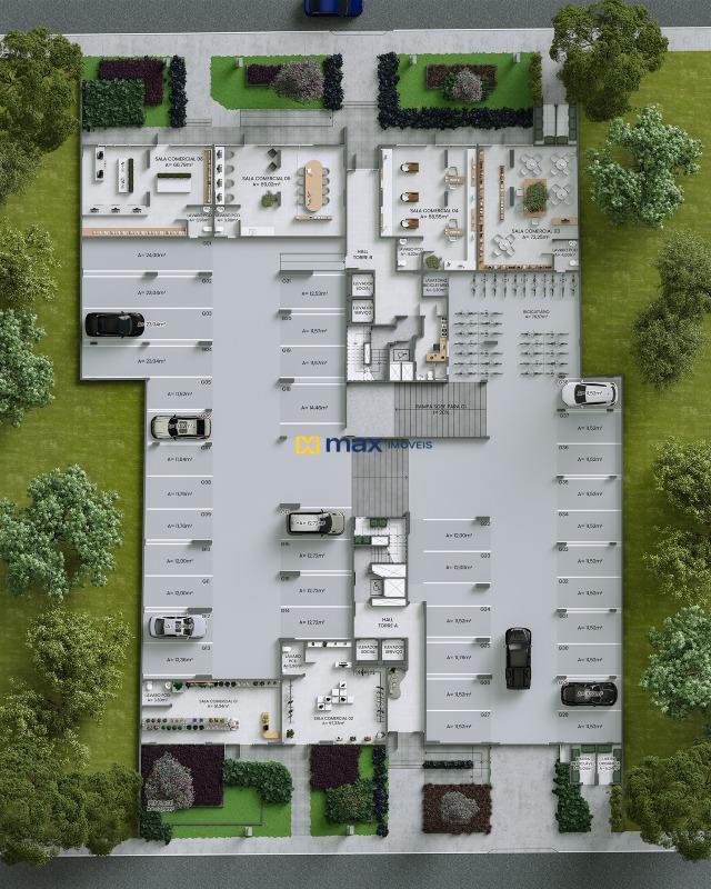 Apartamento à venda no Fazendinha: Planta térreo
