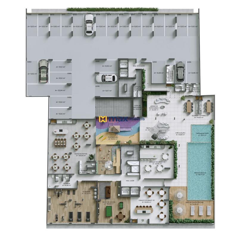 Apartamento à venda no Fazendinha: Planta G3 e lazer