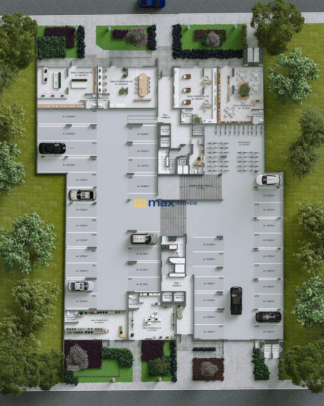 Apartamento à venda no Fazendinha: Planta térreo