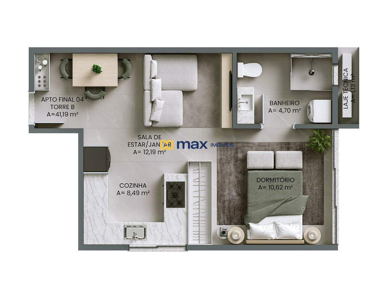 Apartamento à venda no Fazendinha: Apartamento tipo 4 torre B