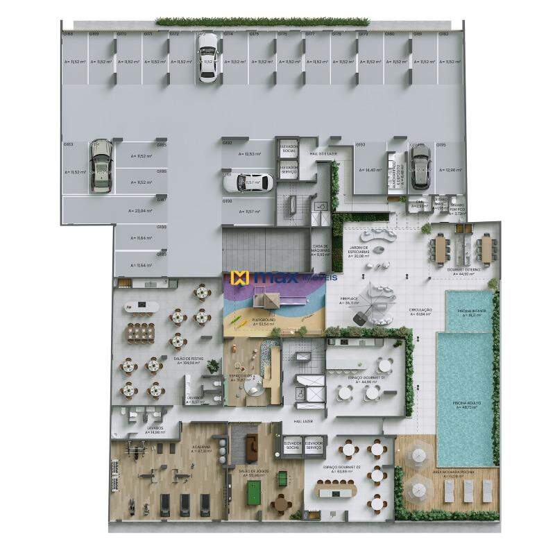 Apartamento à venda no Fazendinha: Planta G3 e lazer