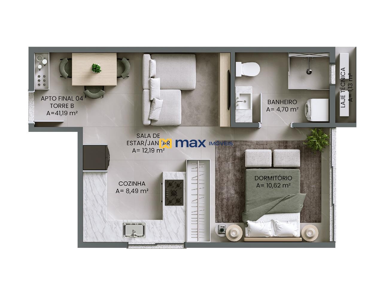 Apartamento à venda no Fazendinha: Apartamento tipo 4 torre B