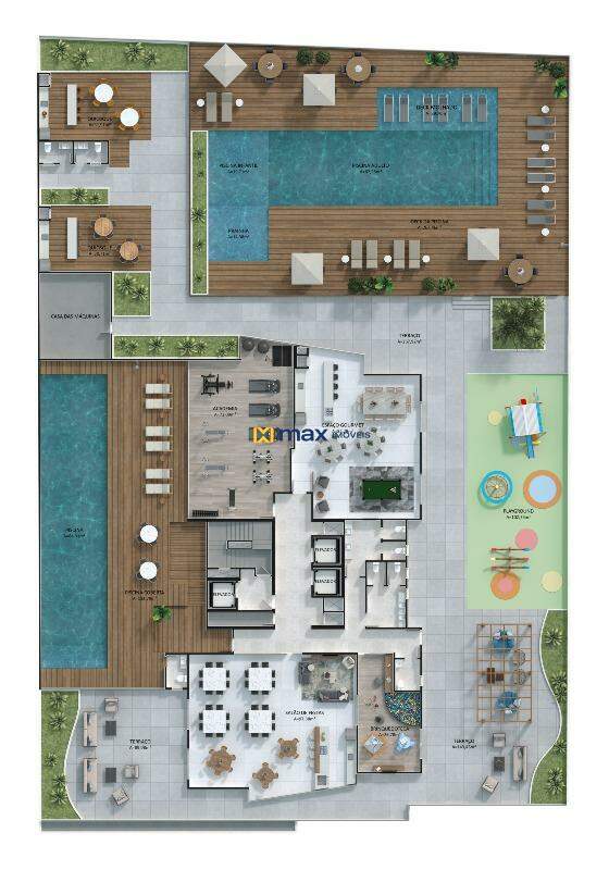 Apartamento à venda no Centro: Planta lazer