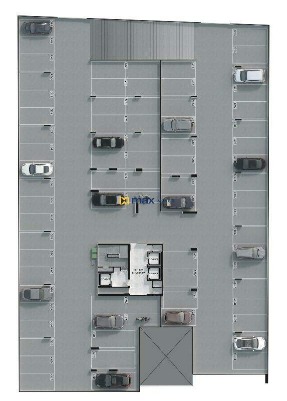 Apartamento à venda no Centro: Planta garagem