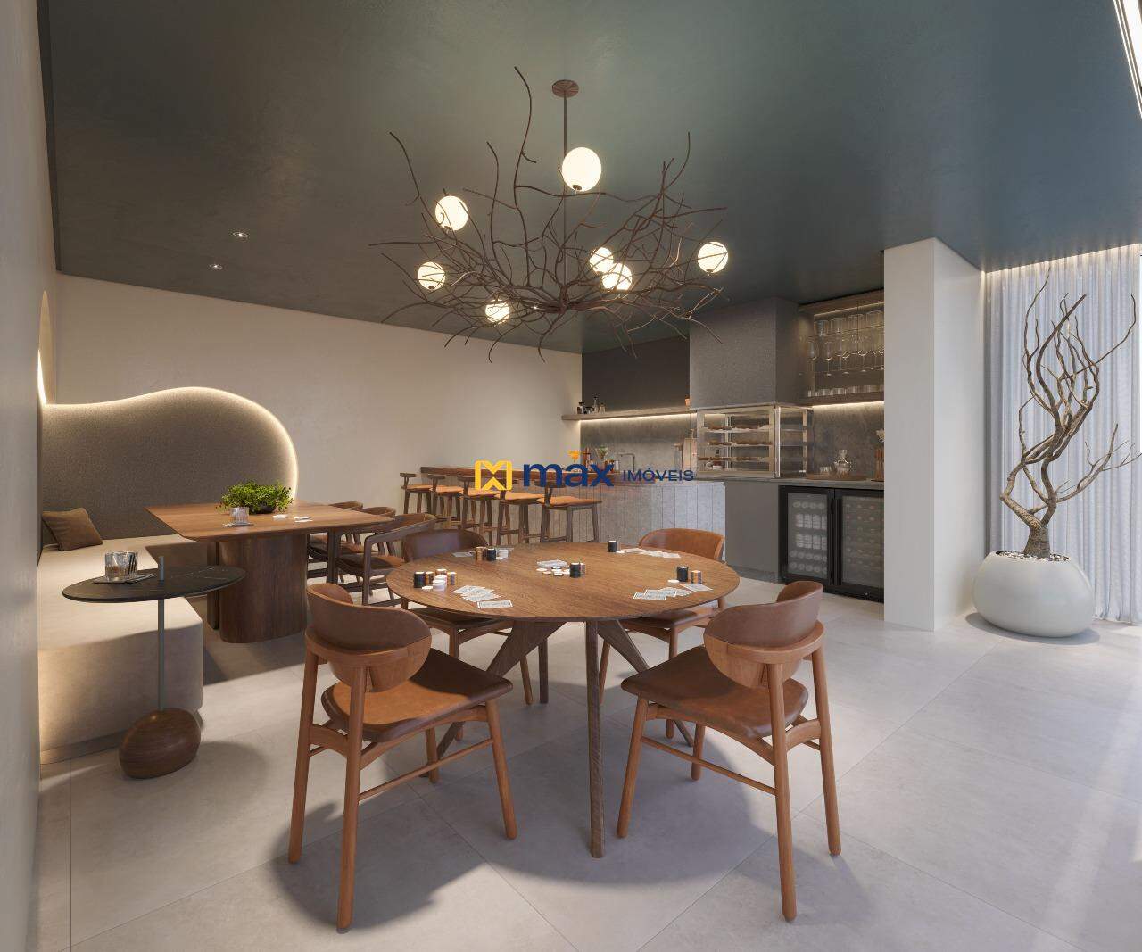 Apartamento à venda no Fazenda: Bar e jogos